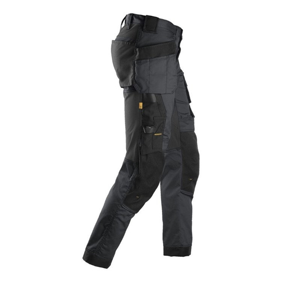 Zdjęcie 4 - 6241 Spodnie Stretch AllroundWork z workami kieszeniowymi kolor stalowo - czarny