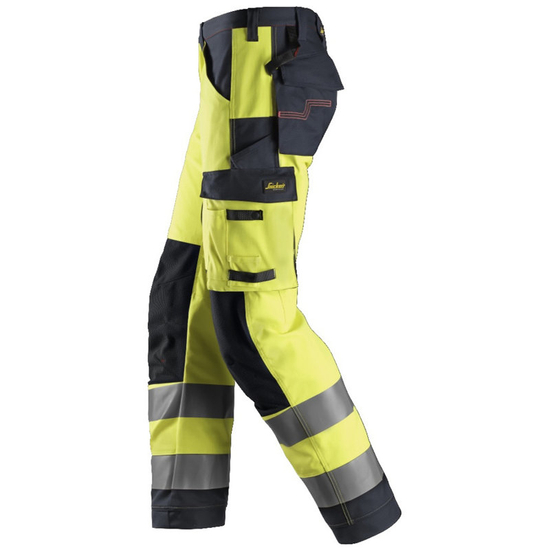 Zdjęcie 3 - 6361 Spodnie robocze odblaskowe ProtecWork z obustronnymi kieszeniami na nogawkach, EN 20471/2 Snickers Workwear