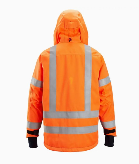 Zdjęcie 2 - Kurtka Odblaskowa Ocieplana z kapturem - pomarańczowa, EN 20471/3 Snickers Workwear 11645595