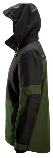 Zdjęcie 3 - 1304 Kurtka przeciwdeszczowa shell AllroundWork kolor khaki-czarny Snickers Workwear