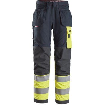 Spodnie Odblaskowe ProtecWork z workami kieszeniowymi, EN 20471/1 Snickers Workwear 62769566