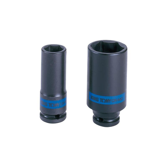 Zdjęcie 1 - NASADKA DŁUGA UDAROWA 1/2" 19mm x 80mm, 6-kąt 443519M King Tony