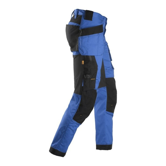 Zdjęcie 4 - 6241 Spodnie Stretch AllroundWork z workami kieszeniowymi kolor niebiesko - czarny