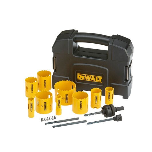 Zdjęcie 1 - Zestaw otwornic do drewna i metalu (16-64mm) 13 elementów DeWALT DT90350