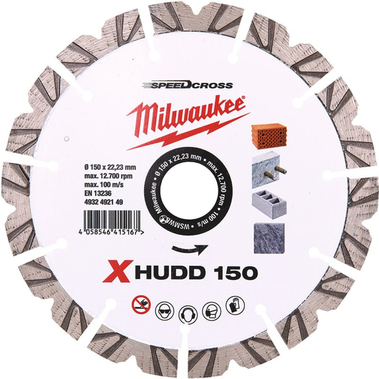 Zdjęcie 1 - Tarcza Speedcross Premium XHUDD 150mm Milwaukee 4932492149