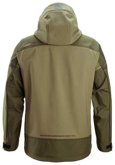 Zdjęcie 2 - 1226 Kurtka softshell stretch AllroundWork z kapturem Snickers Workwear kolor Khaki Green