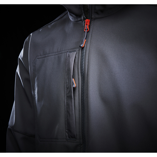Zdjęcie 4 - Kurtka Helly Hansen 74230_970 KENSINGTON HOODED SOFTSHELL JACKET kolor szary