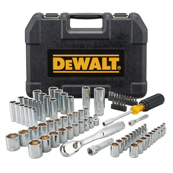 Zdjęcie 1 - Zestaw narzędzi dla mechanika 1/4" 3/8" 84 elementy DeWALT DWMT81531-1