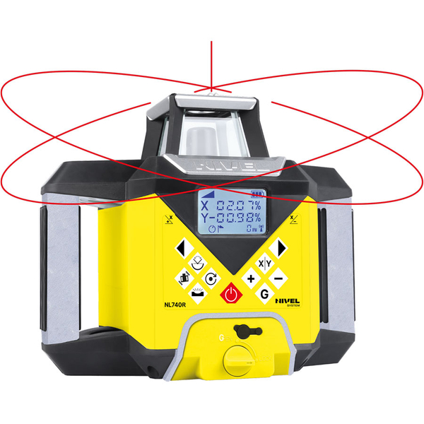 Zdjęcie 2 - Wielozadaniowy niwelator laserowy dalekiego zasięgu z autowpasowaniem Nivel System NL740R DIGITAL z wiązką czerwoną