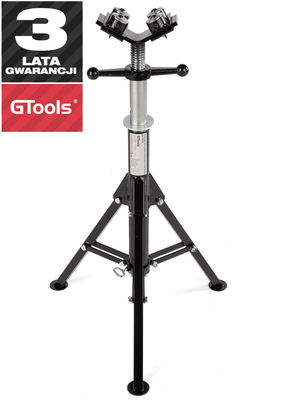 Stojak rolkowy pod rury, podpórka GTOOLS GT1472C 1-12"