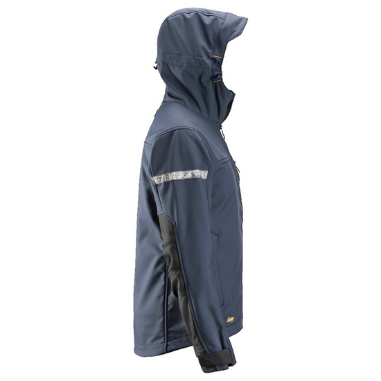 Zdjęcie 3 - 1229 Kurtka Soft Shell AllroundWork z kapturem kolor granatowo-czarny Snickers Workwear