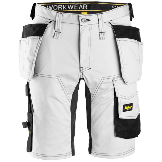 Zdjęcie 1 - 6141 Spodnie Krótkie AllroundWork z workami kieszeniowymi Snickers Workwear białe