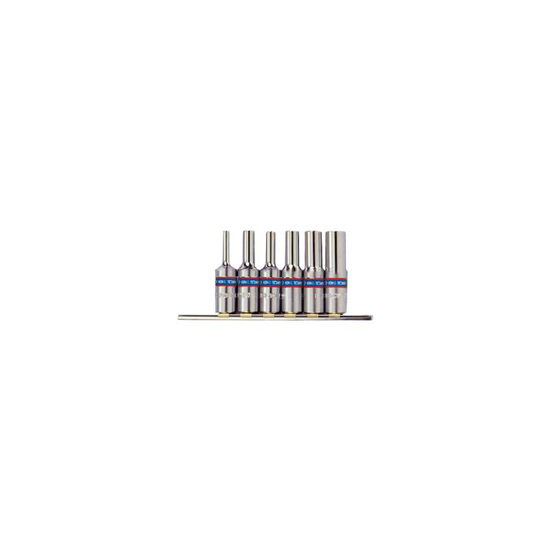 Zdjęcie 1 - ZESTAW NASADEK GWIAZDKOWYCH 3/8" 6cz. DŁUGIE E-TORX E4 - E14, SZYNA, 3116PR King Tony