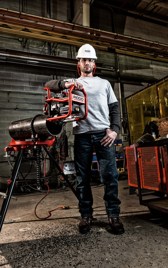 Zdjęcie 12 - Zestaw Ukosowarka RIDGID B-500 30° , Imadło, Podpórka, uchwyt 