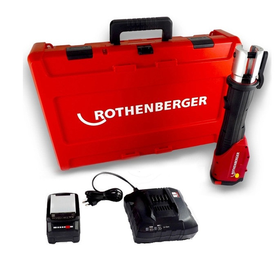 Zdjęcie 2 - Rothenberger ROMAX 4000 Zaciskarka do rur w walizce Rocase / 18 V 4.0 Ah + WALTER STACJA ZASILANIA