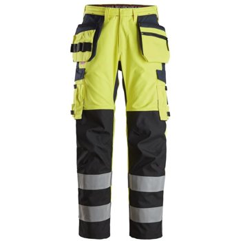 Spodnie Odblaskowe ProtecWork z workami kieszeniowymi, wzmocnione, EN 20471/2 Snickers Workwear 62646695