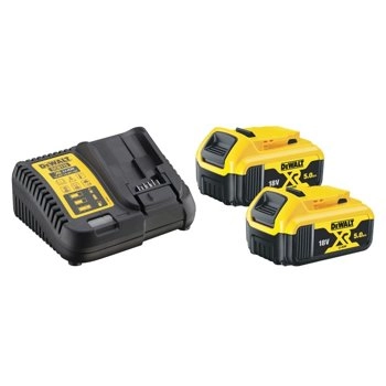 Zestaw zasilający 2x5Ah + ładowarka 4A DeWALT DCB115P2