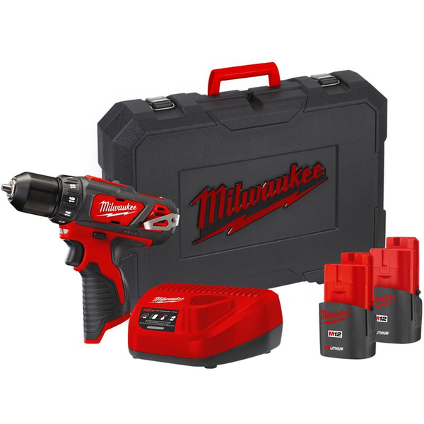 Zdjęcie 1 - Wiertarko-wkrętarka akumulatorowa Milwaukee M12 BDD-152C 30Nm 12V 2x1.5Ah 4933451460