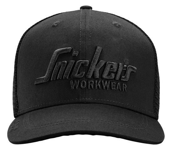 Zdjęcie 1 - 9001 Czapka z daszkiem Trucker Snickers Workwear Kolor Czarny