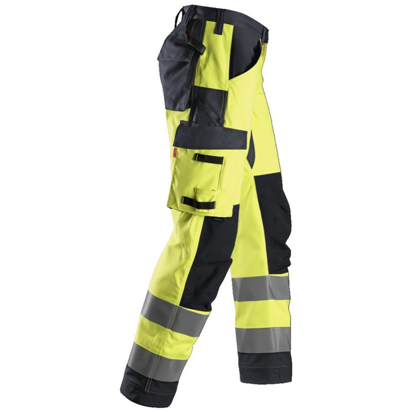 Zdjęcie 2 - 6361 Spodnie robocze odblaskowe ProtecWork z obustronnymi kieszeniami na nogawkach, EN 20471/2 Snickers Workwear
