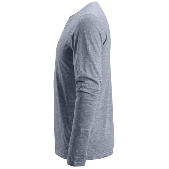 Zdjęcie 3 - 2427 T-shirt wełniany AllroundWork - długi rękaw Snickers Workwear szary