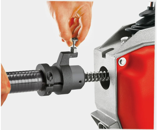 Zdjęcie 3 - Urządzenie maszyna do czyszczenia rur kanalizacji ROTHENBERGER R600 19173 maszyna do czyszczenia rur ze zestawem spiral sprężyn i zestawem  narzędzi 8-16-22 mm