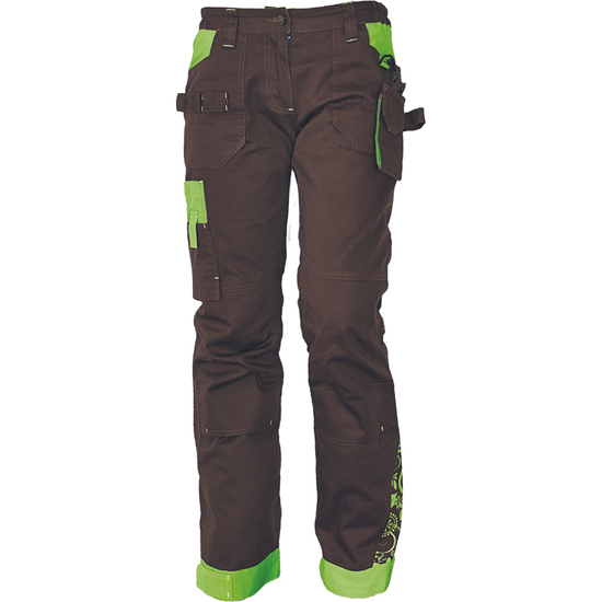 Zdjęcie 1 - YOWIE spodnie damskie brązowe/zielone 0302020987 Cerva