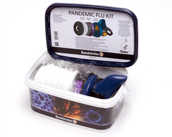 Zdjęcie 1 - Półmaska SR 100 + filtry + pokrywa Sundstrom PANDEMIC FLU KIT H05-5812S