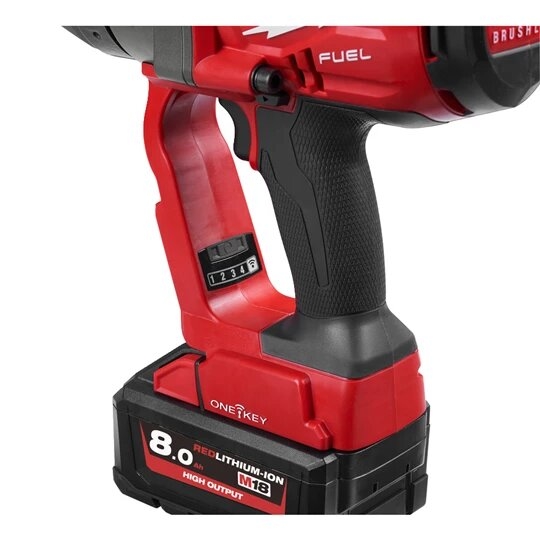 Zdjęcie 4 - Klucz udarowy akumulatorowy Milwaukee M18 ONEFHIWF1-802X 1” 2033Nm 18V 2x8Ah 4933459733