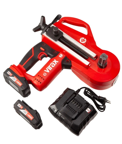 Zdjęcie 7 - Giętarka akumulatorowa  elektryczna przenośna 18V Eurostem® III 251849 do stali nierdzewnej + LED
