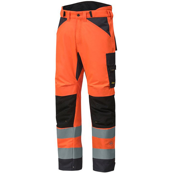 Zdjęcie 1 - 6639 Spodnie Odblaskowe Ocieplane AllroundWork+, 37.5® (kolor pomarańczowy); EN 20471/2 Snickers Workwear