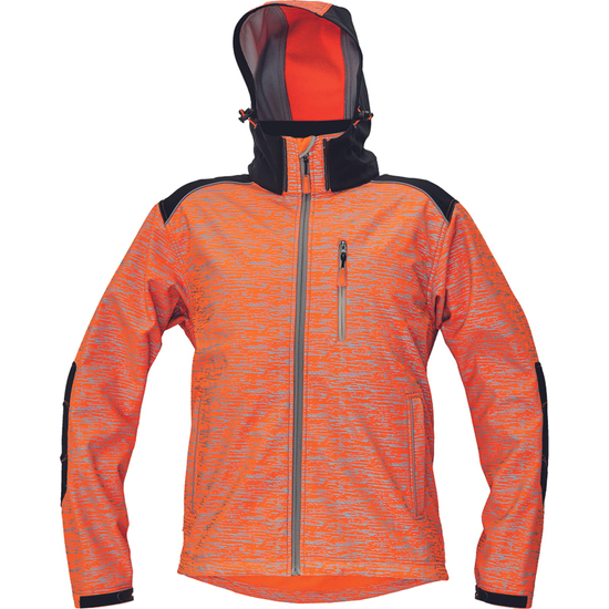 Zdjęcie 1 - KNOXFIELD PRINTED Kurtka softshell (kolor pomarańczowy) Cerva 0301047390