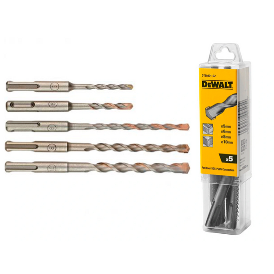 Zdjęcie 2 - ZESTAW 5 WIERTEŁ SDS-PLUS DEWALT DT60301
