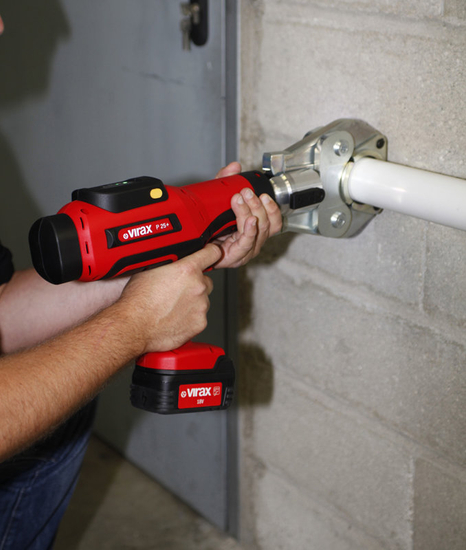 Zdjęcie 10 - Zaciskarka VIRAX P25+ 2 aku w skrzynce 18V / 3Ah Viper® P25+ + Laser i Hulajnoga