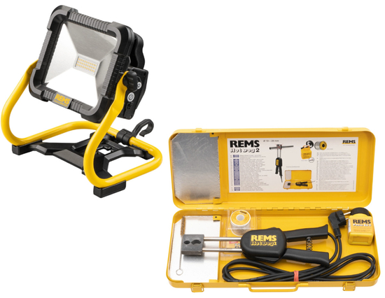 Zdjęcie 1 - Rems Hot Dog 2 cęgi do lutowania miękkiego + REMS Lumen 2800 naświetlacz budowlany LED