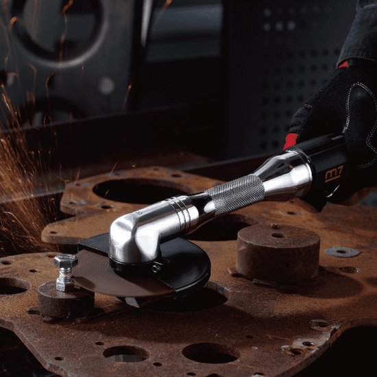 Zdjęcie 2 - Przedłużona szlifierka kątowa pneumatyczna 100mm Mighty Seven QC-234T