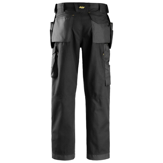 Zdjęcie 2 - 3214 Spodnie Canvas+ z workami kieszeniowymi (kolor: czarny) Snickers Workwear