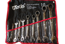 Zestaw 10 kluczy płasko-oczkowych GTools GT-0827!