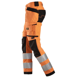 Nawigacja zdjęcie 2 - 6243 Spodnie Odblaskowe Stretch AllroundWork z workami kieszeniowymi, EN 20471/2 Snickers Workwear