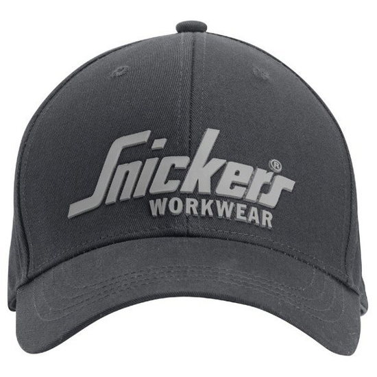 Zdjęcie 1 - 9041 Czapka z daszkiem Logo kolor stalowy Snickers Workwear