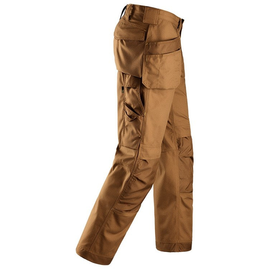 Zdjęcie 4 - 3214 Spodnie Canvas+ z workami kieszeniowymi (kolor: brązowy) Snickers Workwear