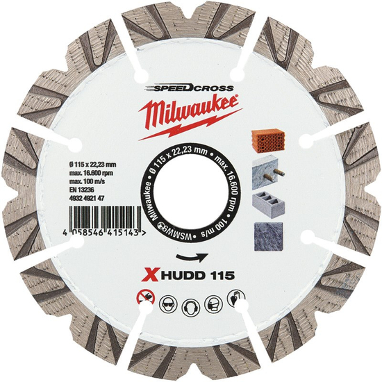 Zdjęcie 1 - Tarcza Speedcross Premium XHUDD 115mm Milwaukee 4932492147