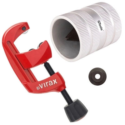 Obcinak 14-54 mm - miedź VIRAX + Gratownik 6-35mm + zapasowe kółko