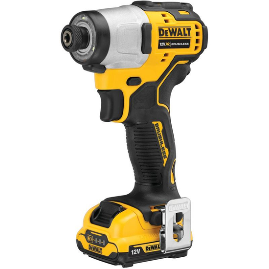 Zdjęcie 2 - Zakrętarka udarowa akumulatorowa DeWalt DCF801D2 ¼” 163Nm 12V XR 2x2Ah