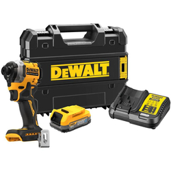 Nawigacja zdjęcie 1 - Zakrętarka udarowa akumulatorowa DeWalt DCF850E1T ¼” 208Nm 18V XR Powerstack 1x1.7Ah