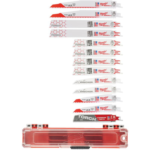 Zdjęcie 1 - Zestaw brzeszczotów Sawzall - 13 szt. w kasecie 49222231 Milwaukee