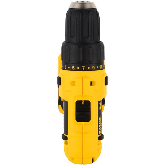 Zdjęcie 5 - Wiertarko-wkrętarka udarowa akumulatorowa DeWalt DCD716D2 30Nm 12V XR 2x2Ah