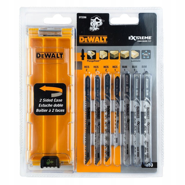 Zdjęcie 1 - Zestaw brzeszczotów do metalu 10 szt DEWALT DT2296