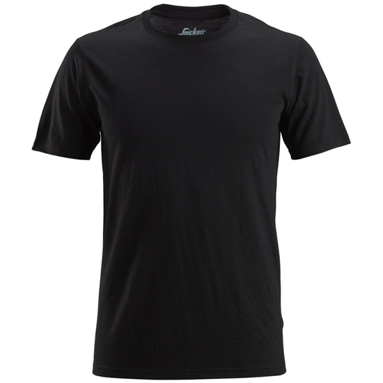 Zdjęcie 1 - 2527 T-shirt wełniany AllroundWork Snickers Workwear czarny