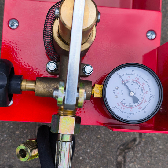 Zdjęcie 14 - G-PUMP Ręczna pompa testująca kontrolna do prób ciśnieniowych 60 bar + Zgrzewarka do rur 20-63